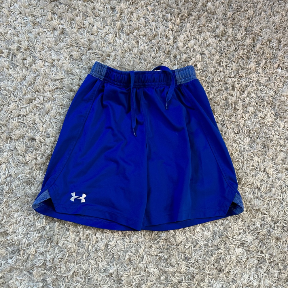 Under Armour Youth Small Medium royal blue shorts